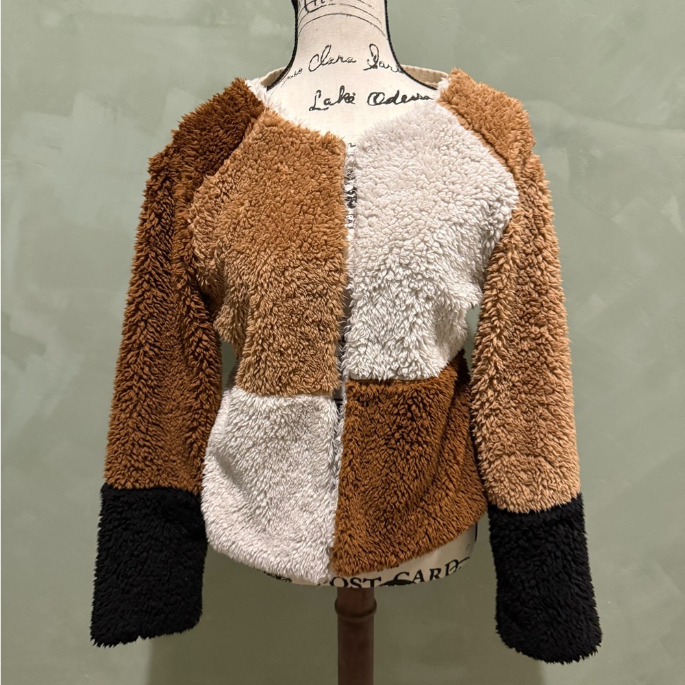 Anthropologie Multicolor Teddy Jacket